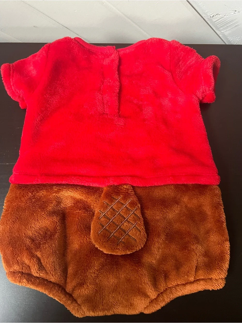 Buc-we’d One Piece Infant Baby 6 Months Beaver Patch Gas Station Travel Costume